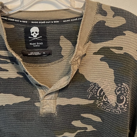 Mark Ecko Cut and Sew XL long sleeve shirt. Camouflage design. - Picture 2 of 7